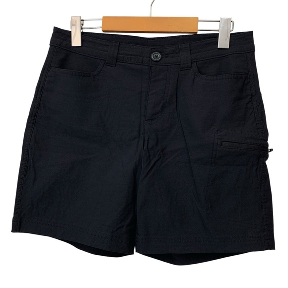 Eddie Bauer Shorts Womens 4 Black Hiking Outdoors Travel Lightweight Quick Dry - Picture 1 of 5